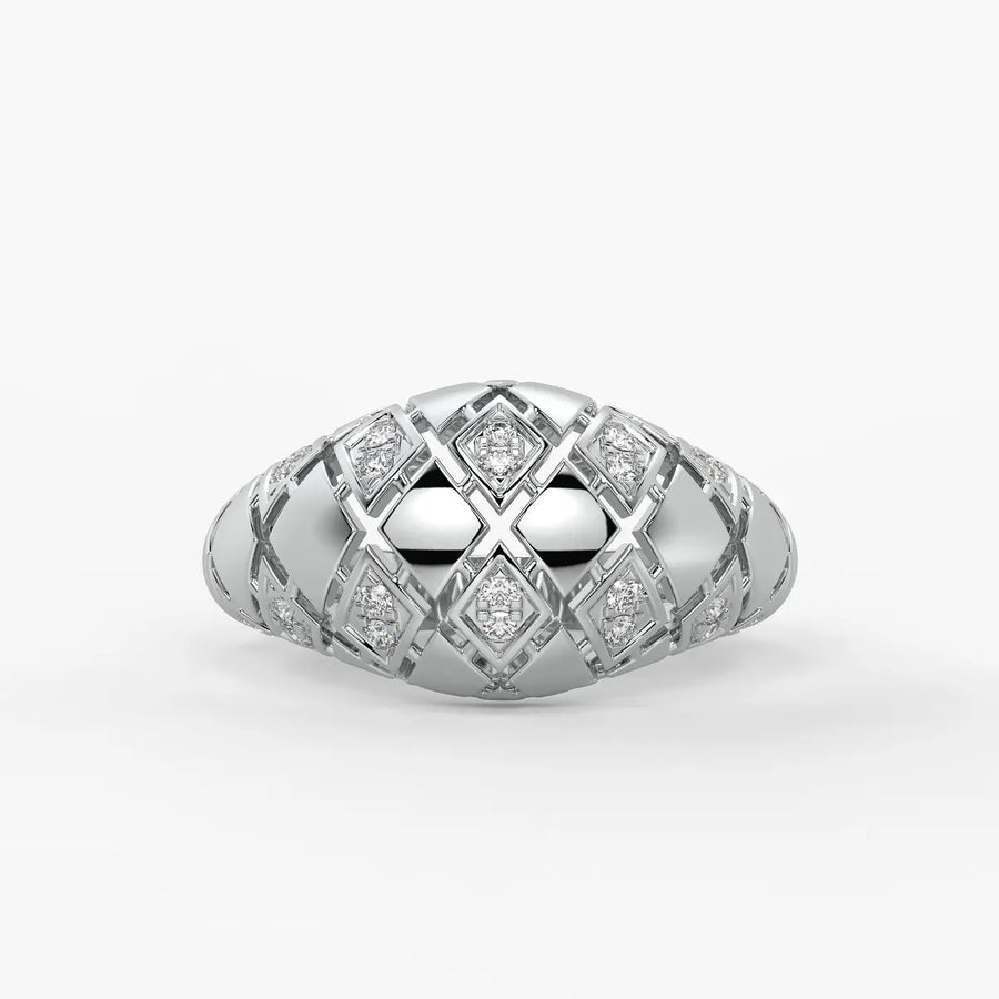 Lattice Luxe Monarch Ring