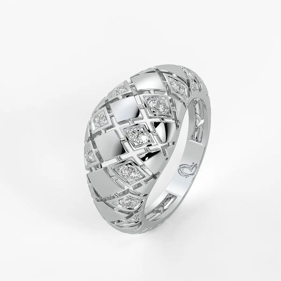 Lattice Luxe Monarch Ring