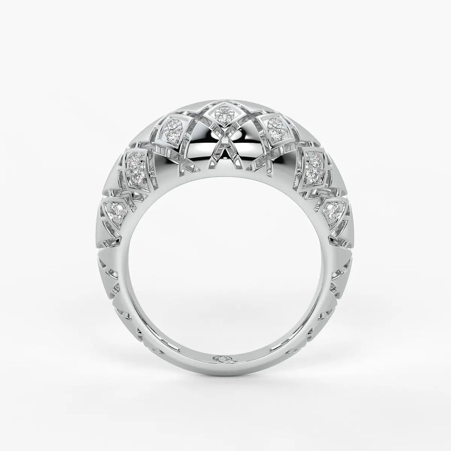 Lattice Luxe Monarch Ring