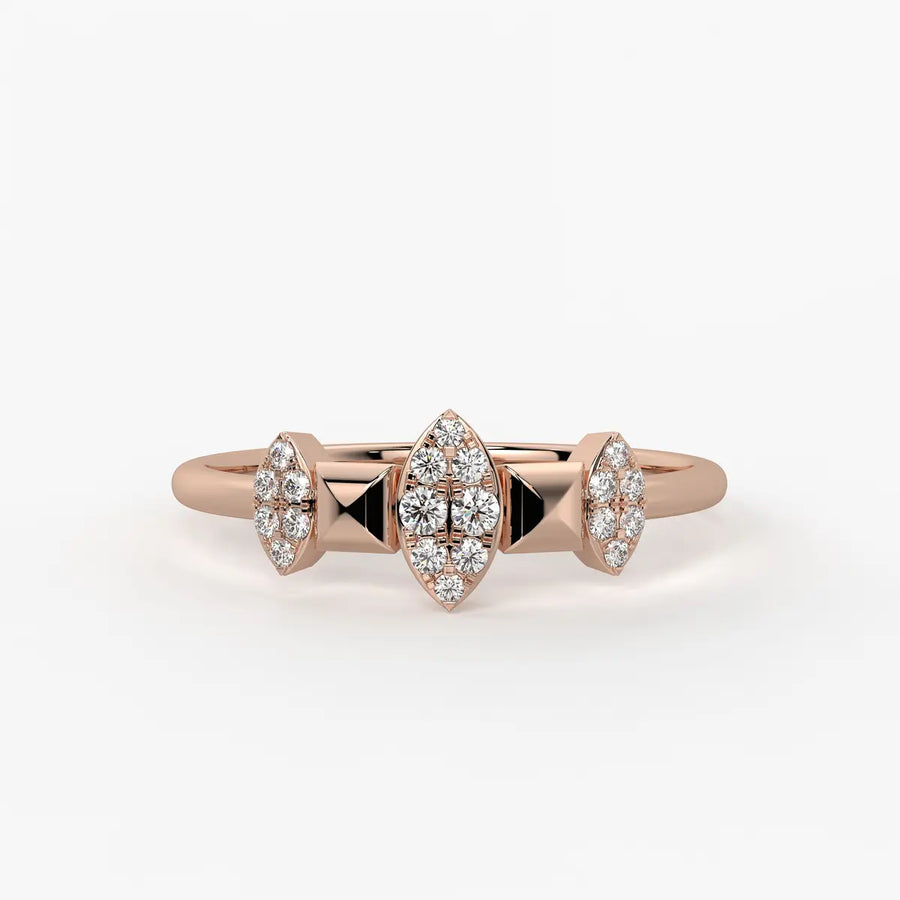Lustr Triad Diamond Ring