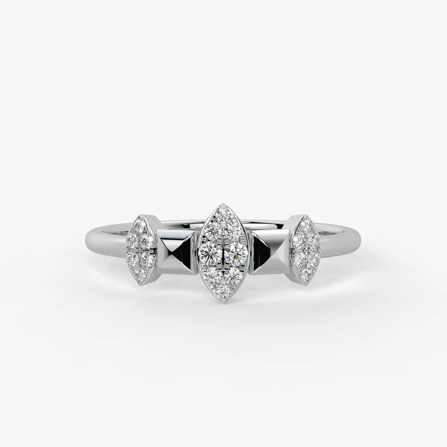 Lustr Triad Diamond Ring