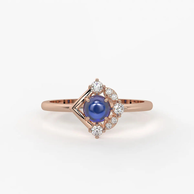 lan Bleu Regal Ring