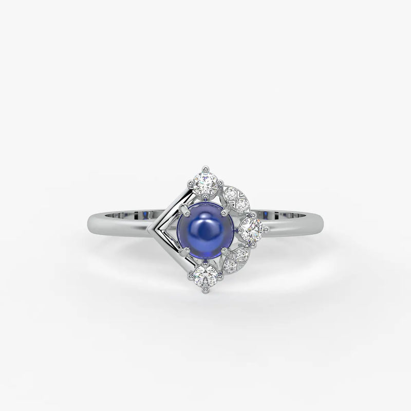 lan Bleu Regal Ring