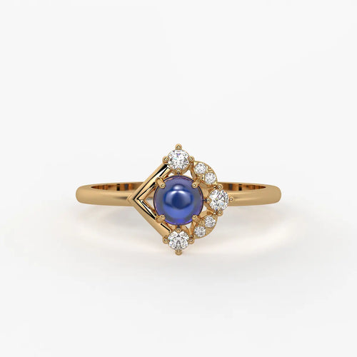 lan Bleu Regal Ring