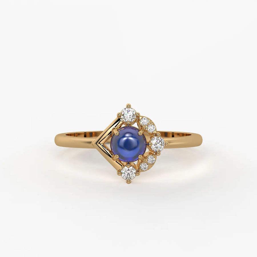 lan Bleu Regal Ring