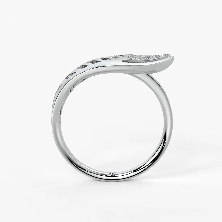 Sylverra Leaf Radiance Ring