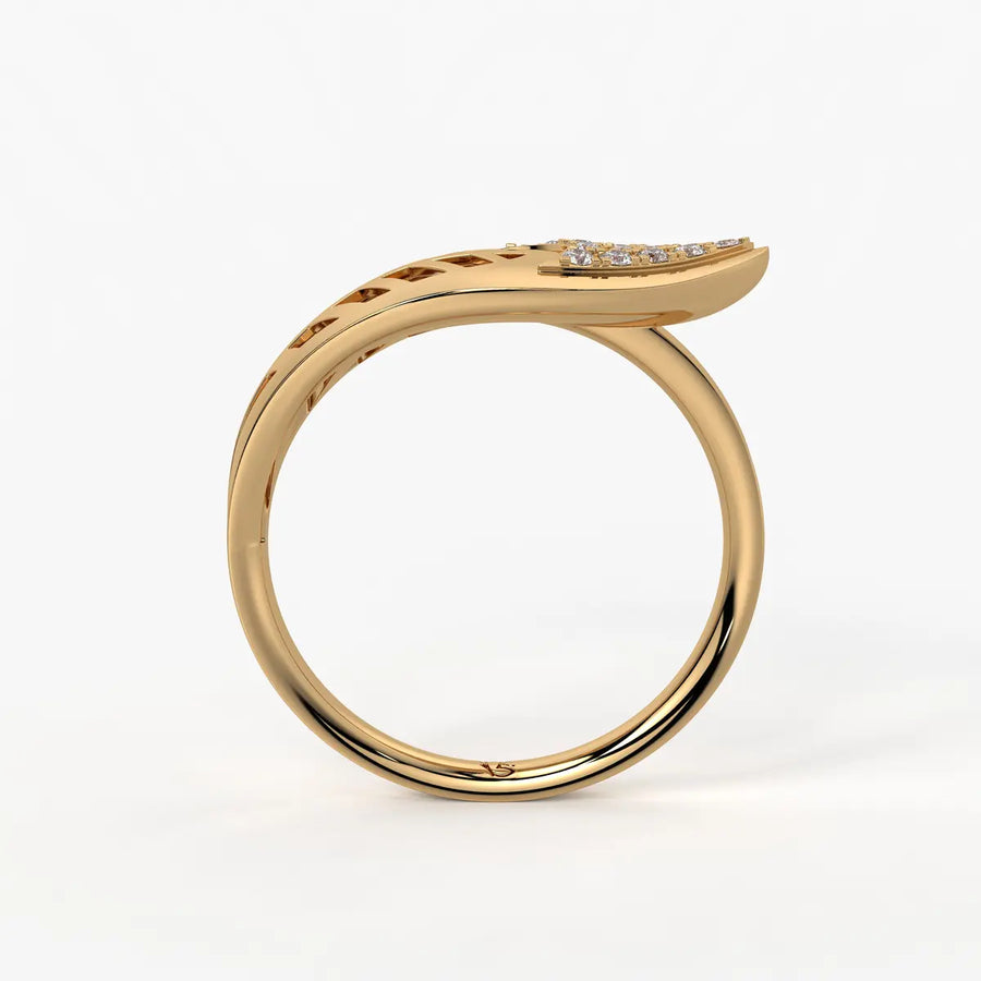 Sylverra Leaf Radiance Ring
