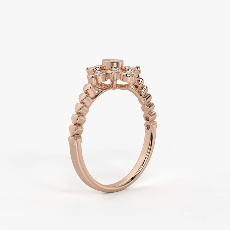 Petal Burst Diamond Ring