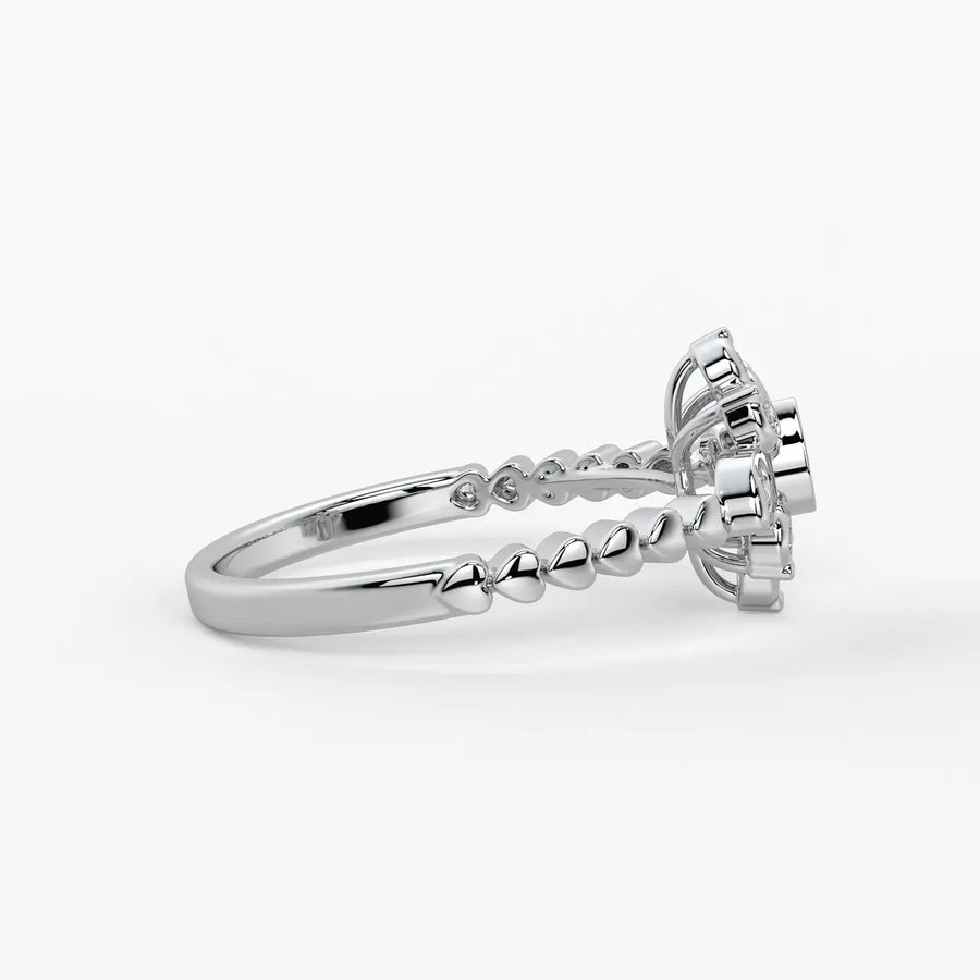Petal Burst Diamond Ring