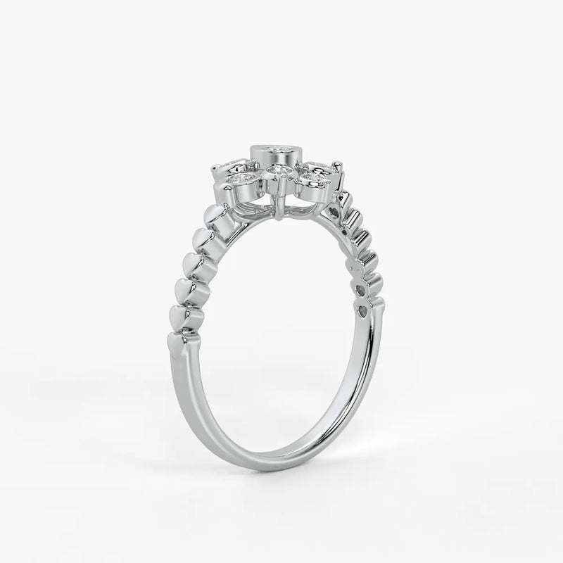 Petal Burst Diamond Ring