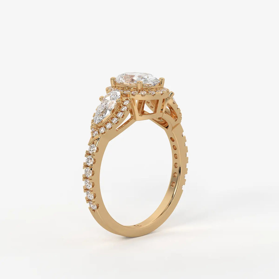 Seraya Halo Engagement Ring