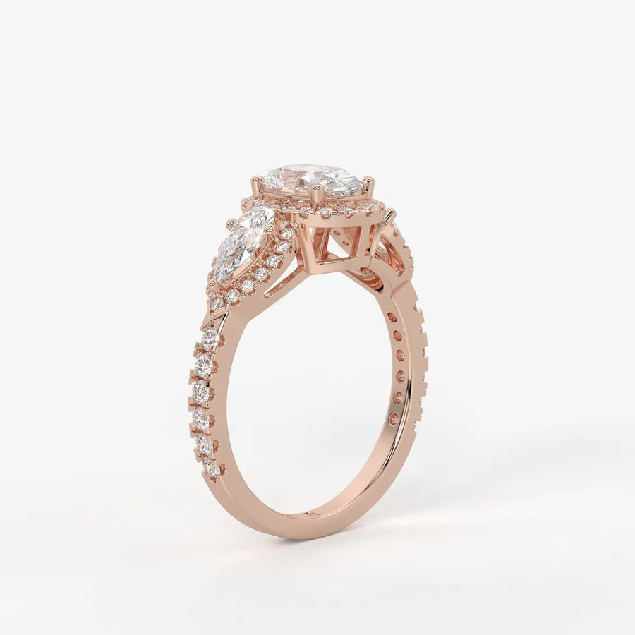 Seraya Halo Engagement Ring
