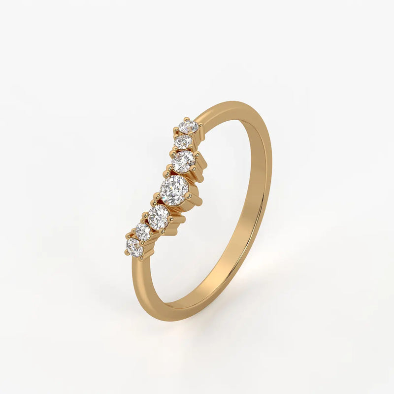 Elvyn Crest Diamond Ring