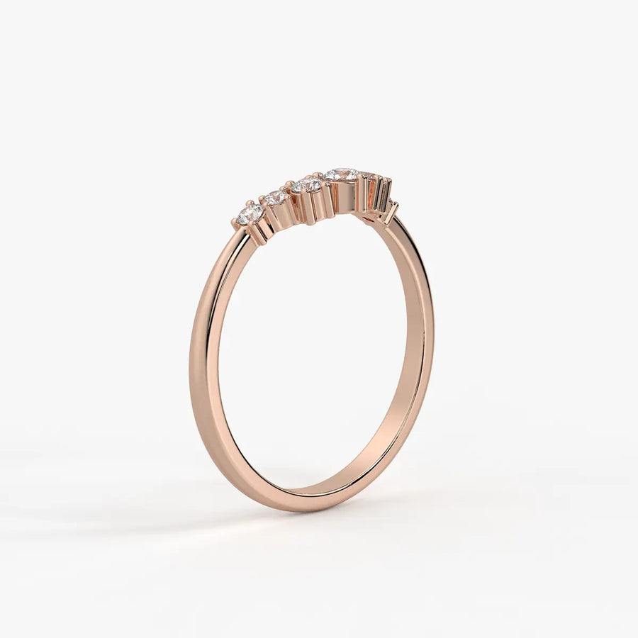 Elvyn Crest Diamond Ring