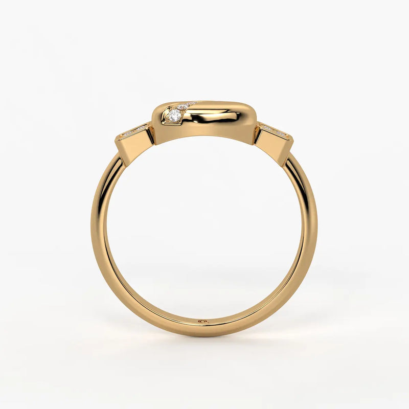 Arvielle Curva Heart Spark Ring