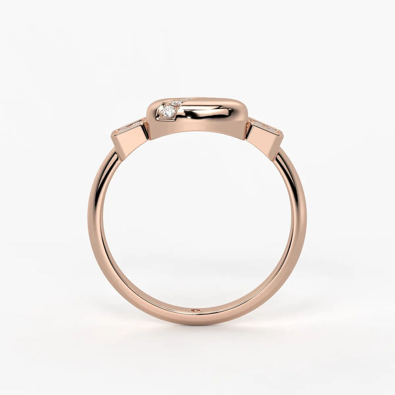 Arvielle Curva Heart Spark Ring
