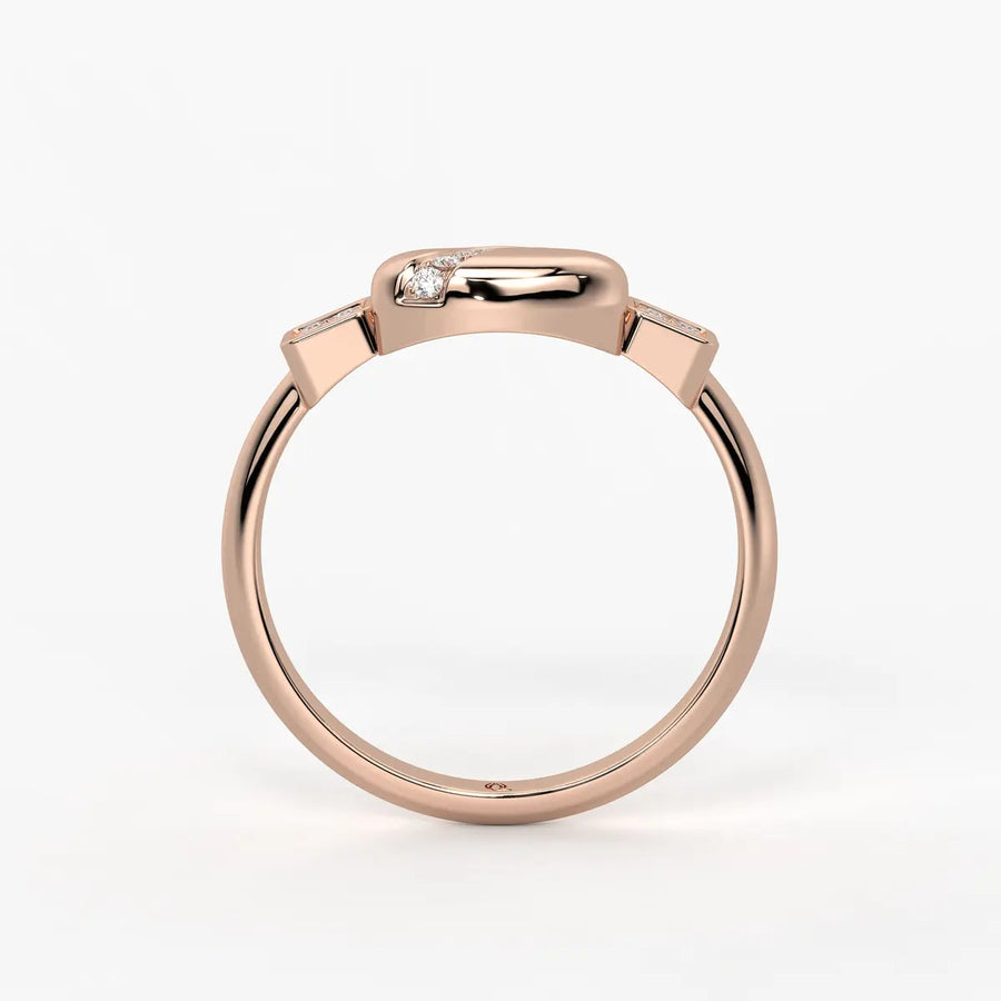 Arvielle Curva Heart Spark Ring