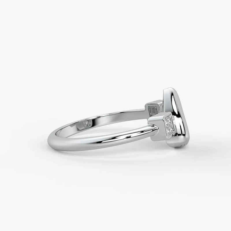 Arvielle Curva Heart Spark Ring