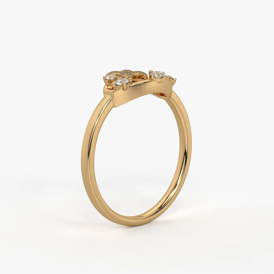 Elaria Flutter Dew Ring