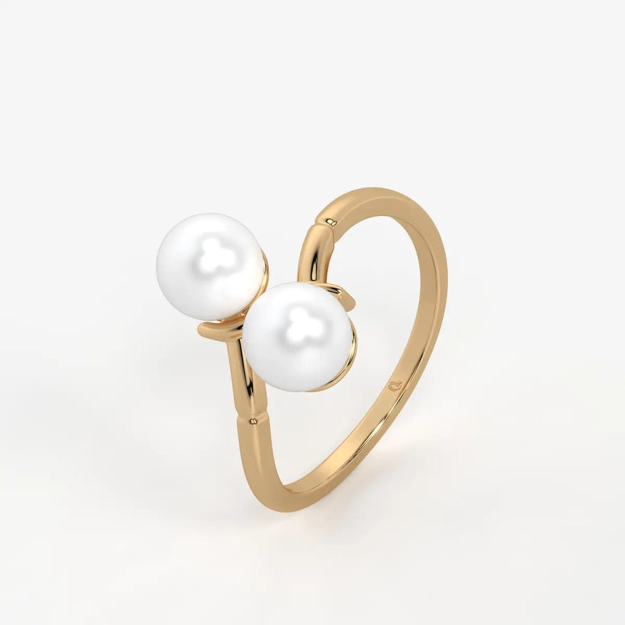 Pearlisse Twin Orbit Ring
