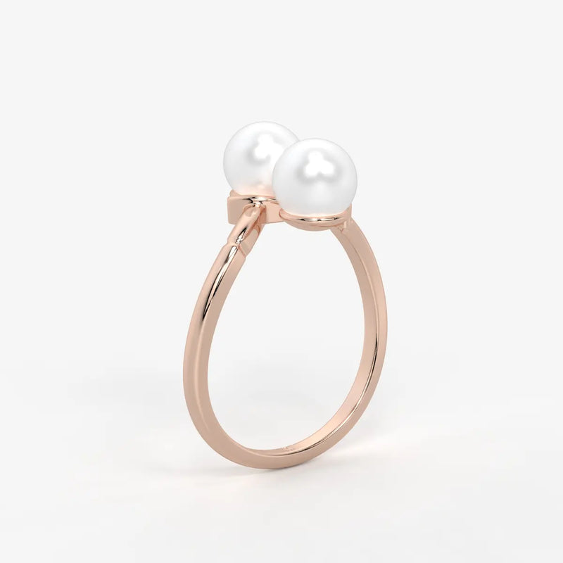 Pearlisse Twin Orbit Ring