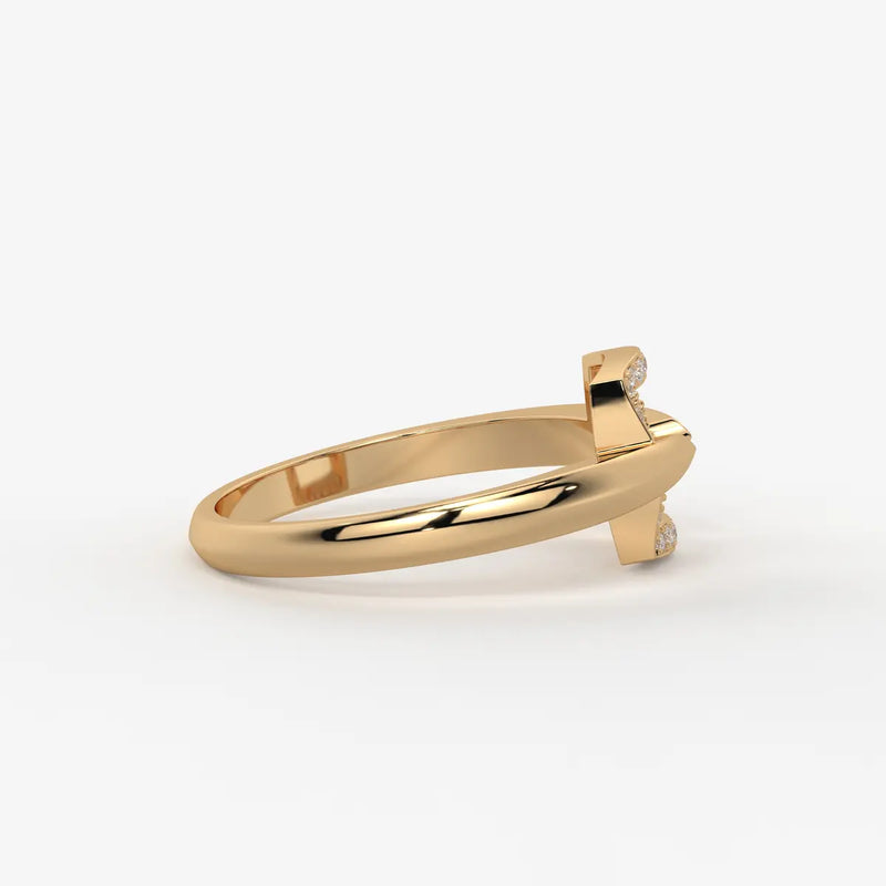 Orlisse Halo Frame Statement Ring