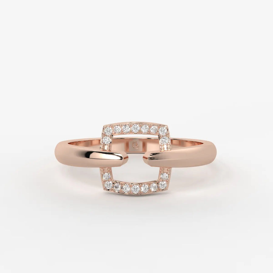 Orlisse Halo Frame Statement Ring