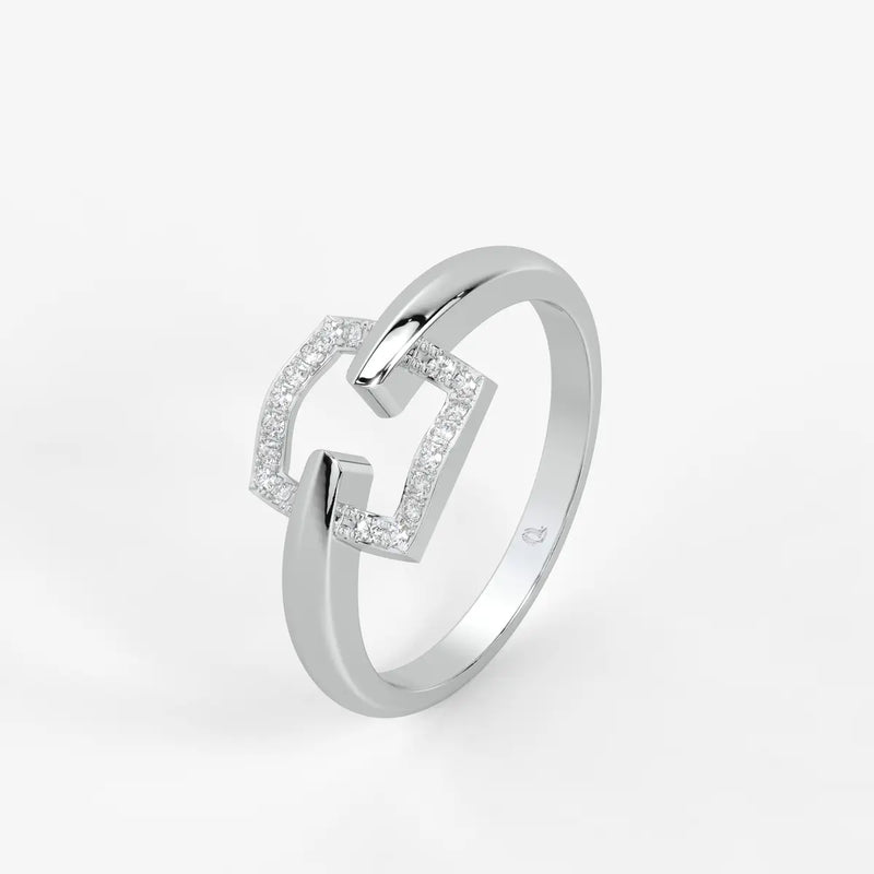 Orlisse Halo Frame Statement Ring