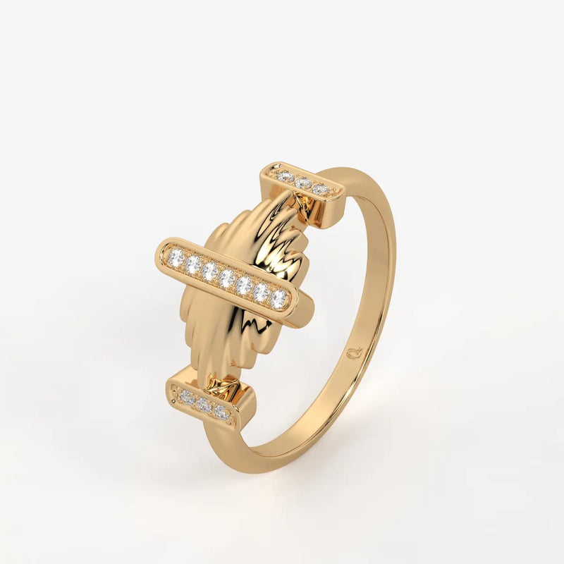 Rivelle Prism Flow Statement Ring