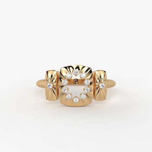 Celestria Halo Crest Ring