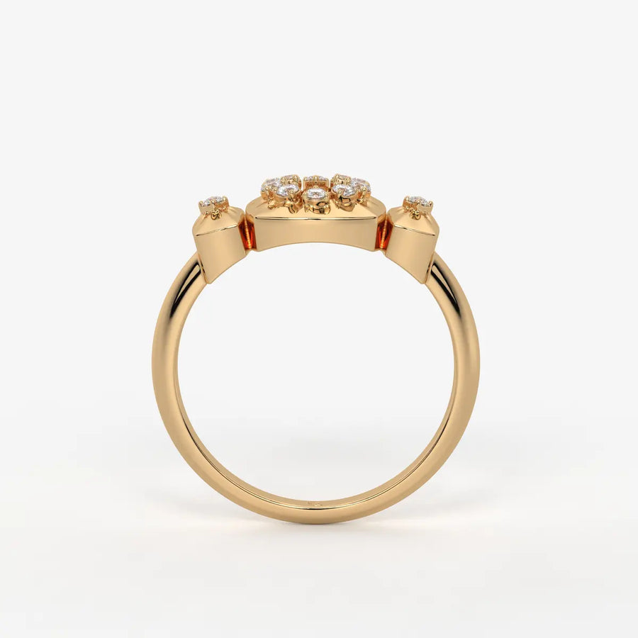 Celestria Halo Crest Ring