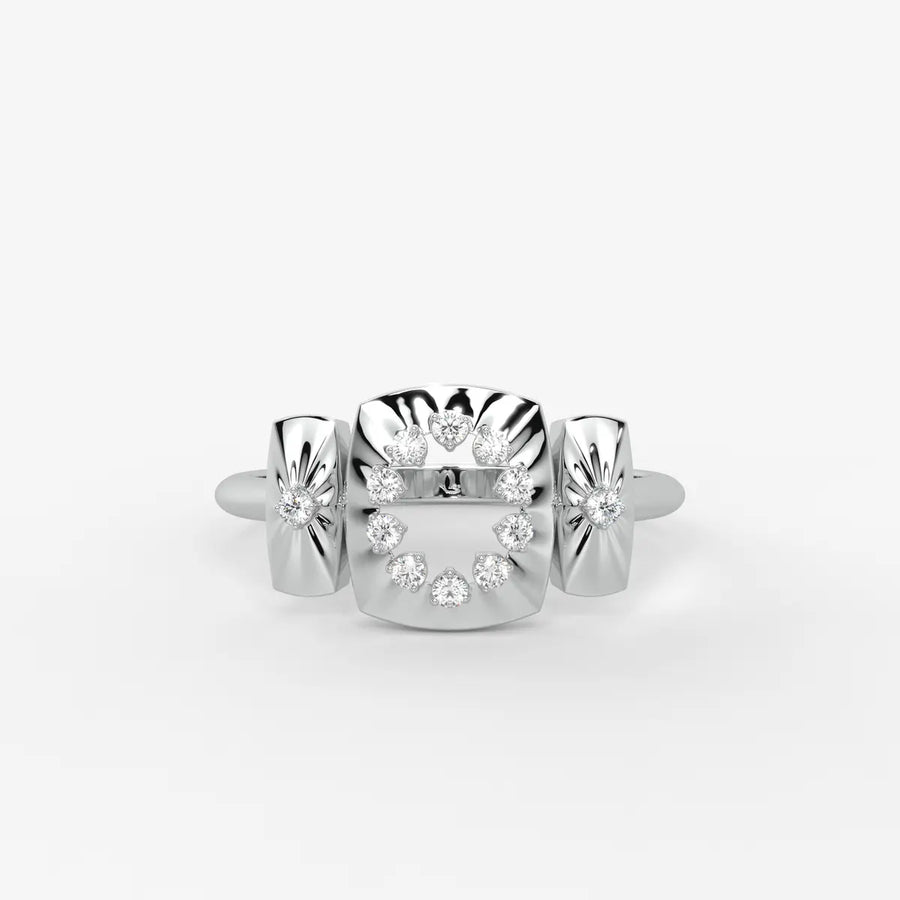 Celestria Halo Crest Ring