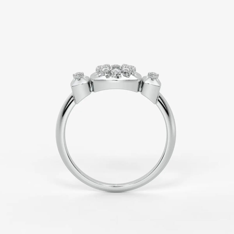 Celestria Halo Crest Ring