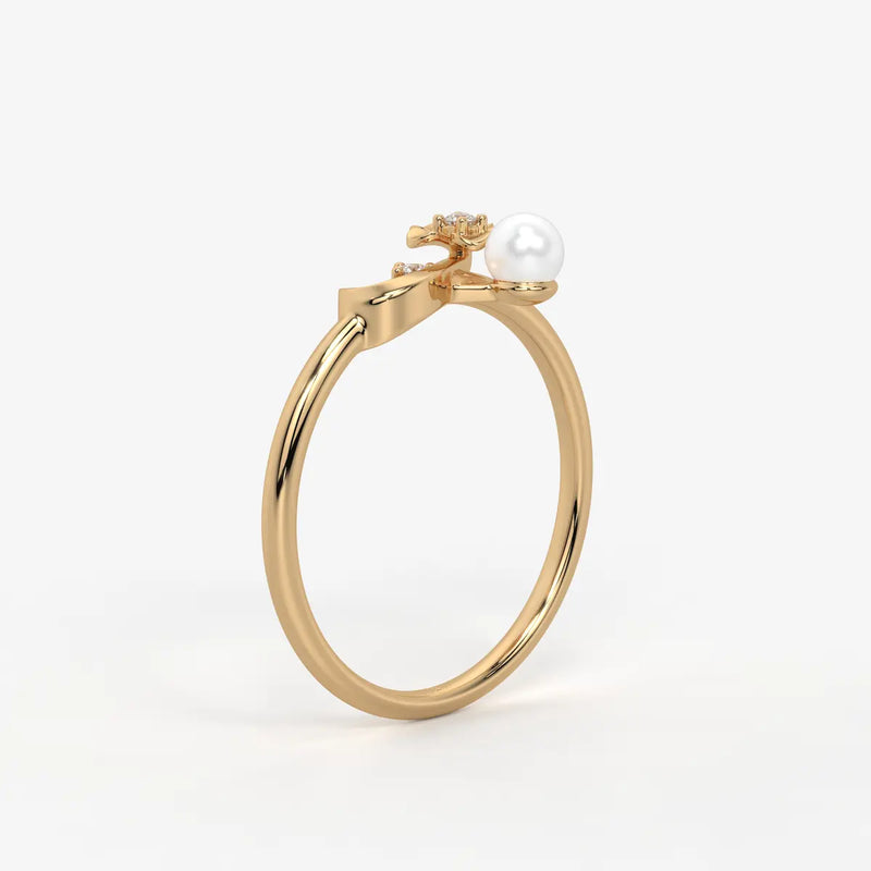 Infiora Bloom Pearl Grace Ring