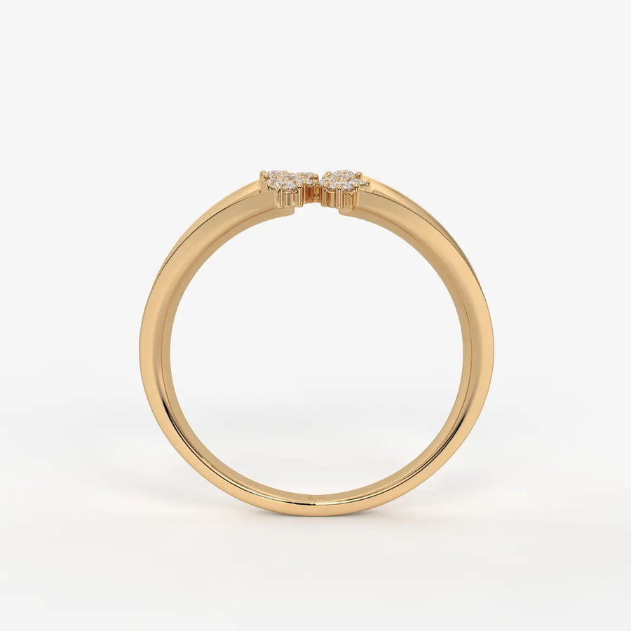 Elvara Bloom Cross Spark Ring