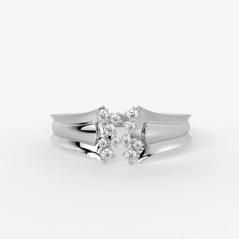 Elvara Bloom Cross Spark Ring