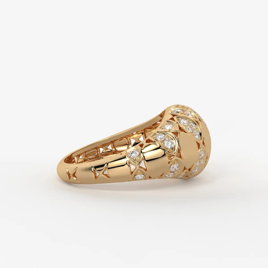 Florenza Lattice Bloom Ring