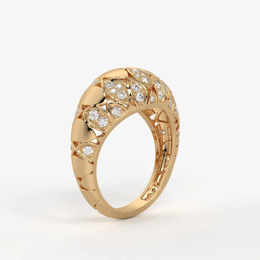 Florenza Lattice Bloom Ring