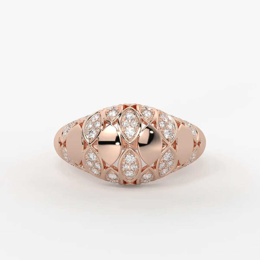 Florenza Lattice Bloom Ring