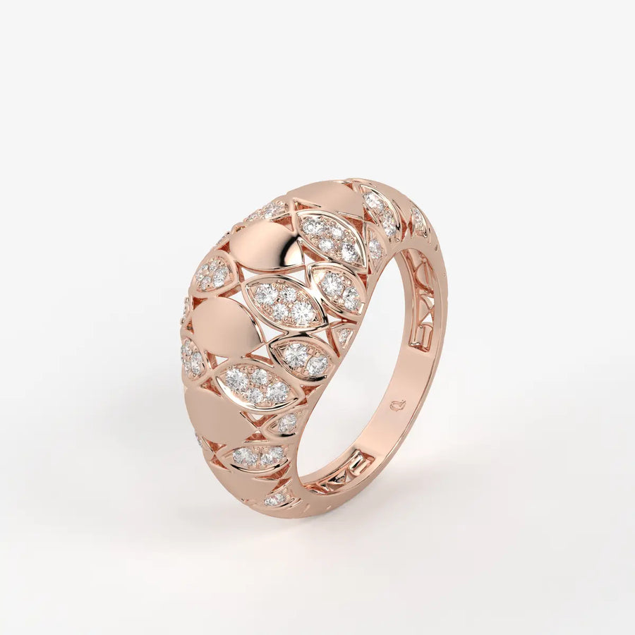Florenza Lattice Bloom Ring