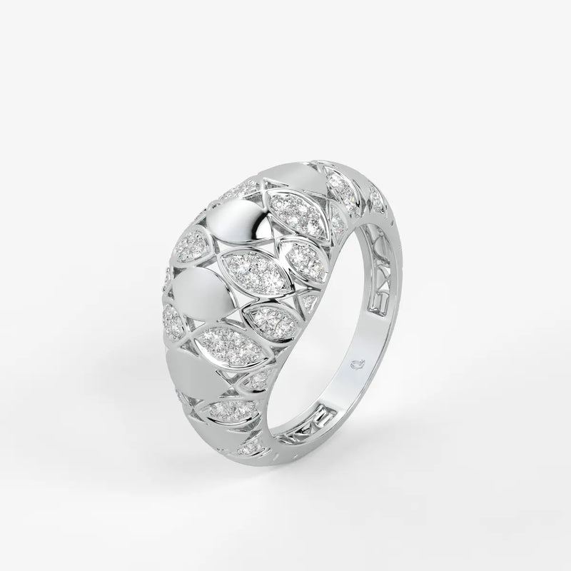 Florenza Lattice Bloom Ring