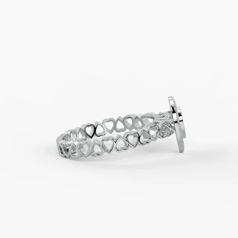 Love Lattice Heart Diamond Ring