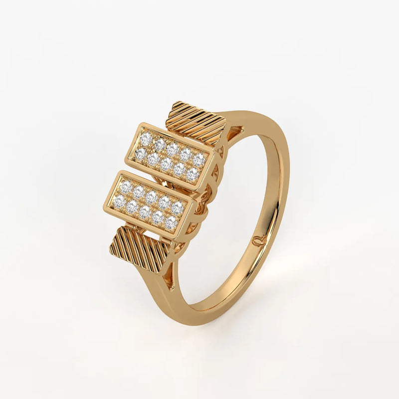 Trivexa Duo Prism Spark Ring
