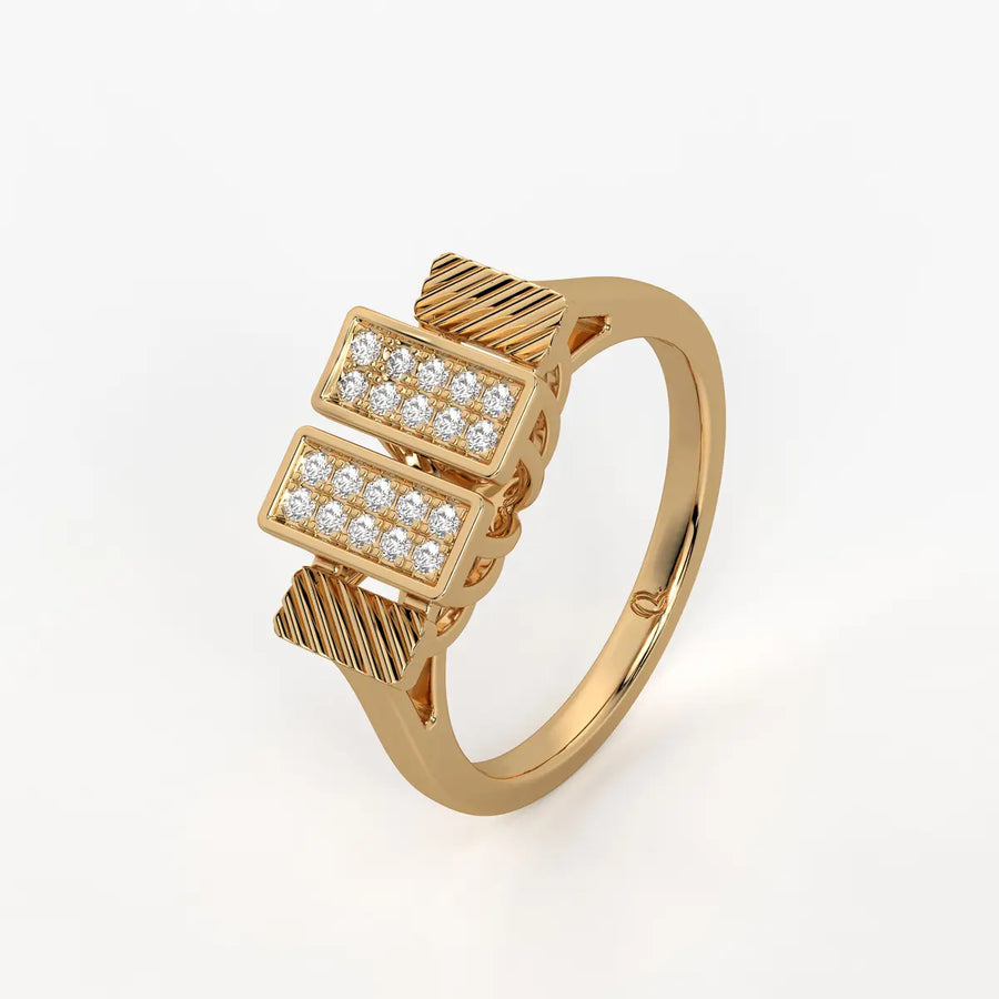 Trivexa Duo Prism Spark Ring