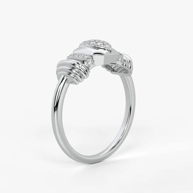 Marquise Geometric Statement Ladies Ring