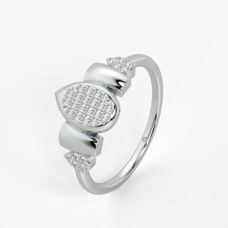 Marquise Halo Statement Ladies Ring