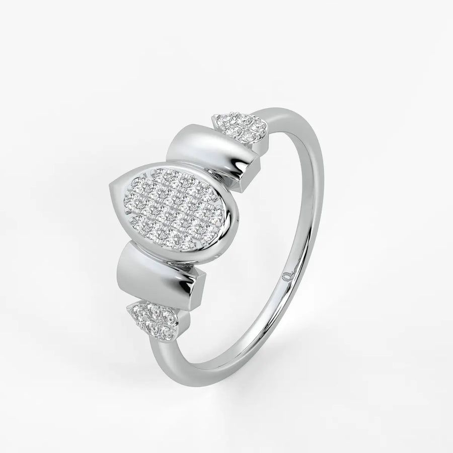 Marquise Halo Statement Ladies Ring