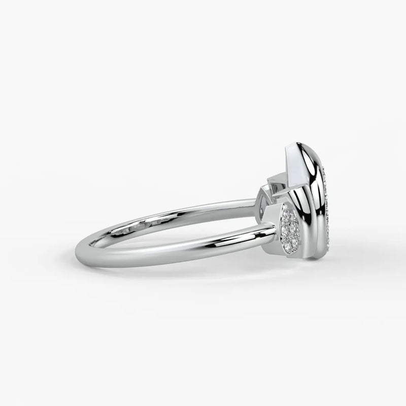 Marquise Halo Statement Ladies Ring