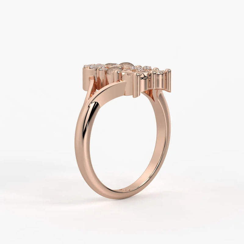 Cluster Floral Statement Ladies Ring
