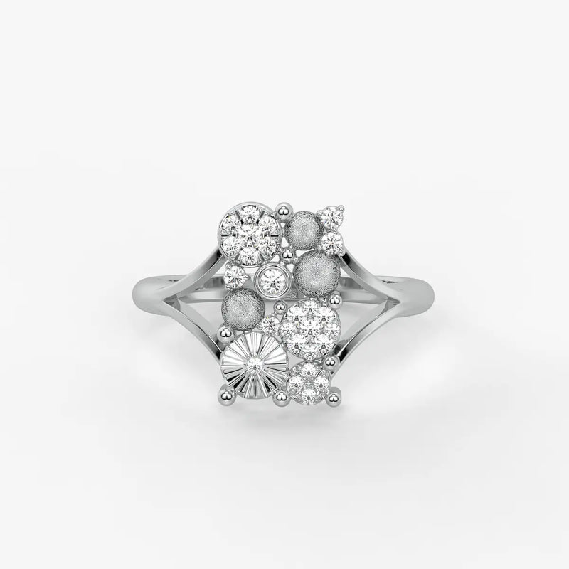 Cluster Floral Statement Ladies Ring